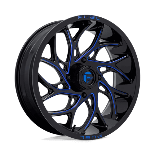 Fuel UTV D778 RUNNER UTV - Gloss Black Milled Candy Blue alloy wheel
