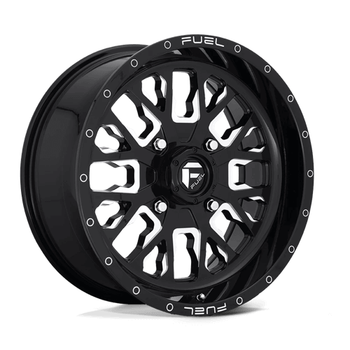 Fuel UTV D611 STROKE - Gloss Black Milled alloy wheel