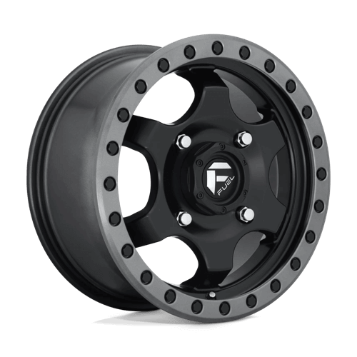 Fuel UTV D639 GATLING - Matte Black Gun Metal Ring alloy wheel