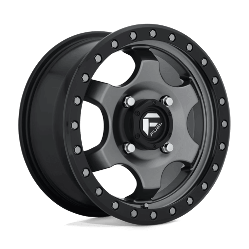 Fuel UTV D640 GATLING - Matte Gun Metal Black Bead Ring alloy wheel