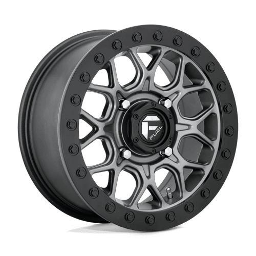 Fuel UTV D919 TECH BEADLOCK - Matte Gun Metal Black Bead Ring alloy wheel