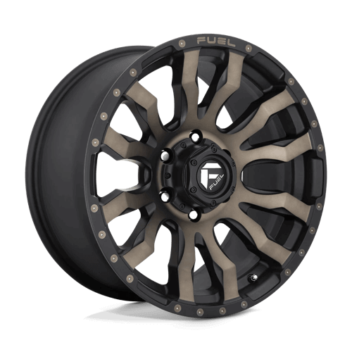 Fuel D674 BLITZ - Matt Black Double Dark Tint alloy wheel