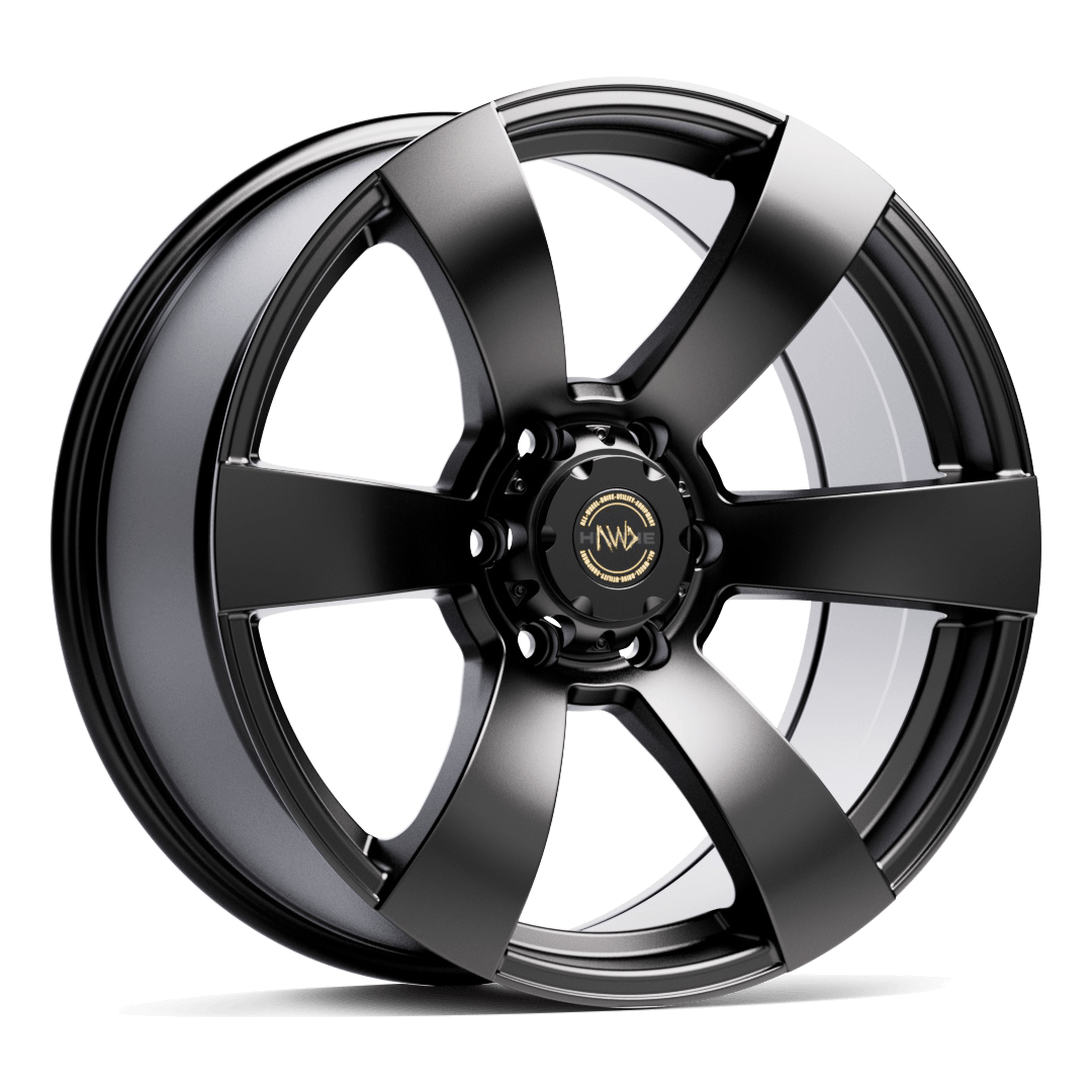 Hawke AWD Wheels Toba Matt Black Alloy Wheels