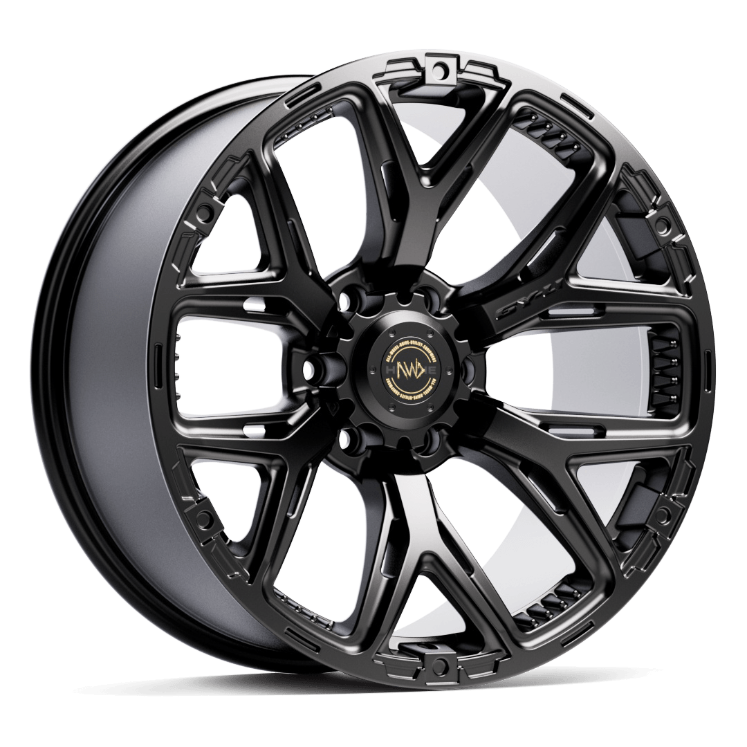 Hawke AWD Wheels 6YU Matt Black Alloy Wheels