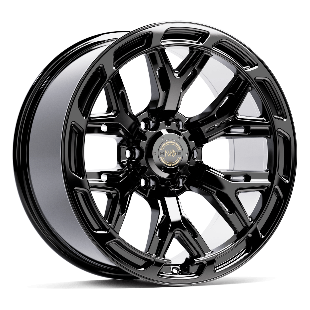 Hawke AWD Wheels 6YR Gloss Black Alloy Wheels