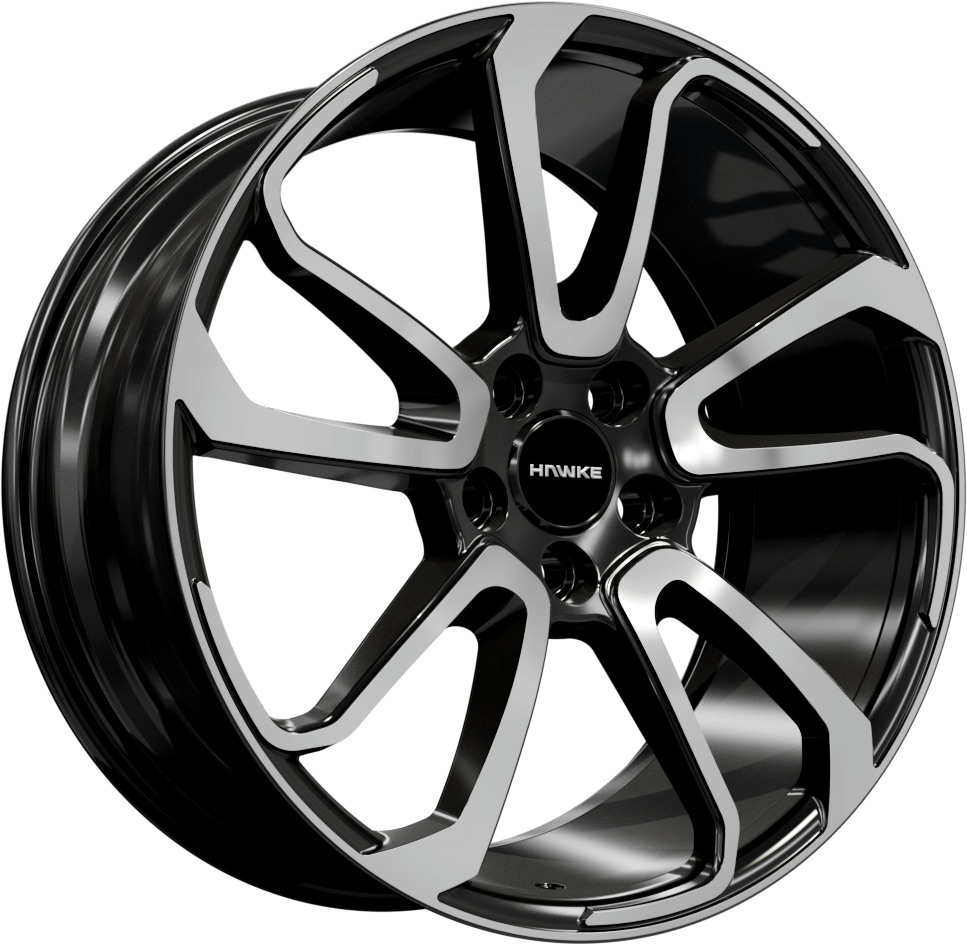 HAWKE WHEELS Falkon - Black Polish alloy wheel