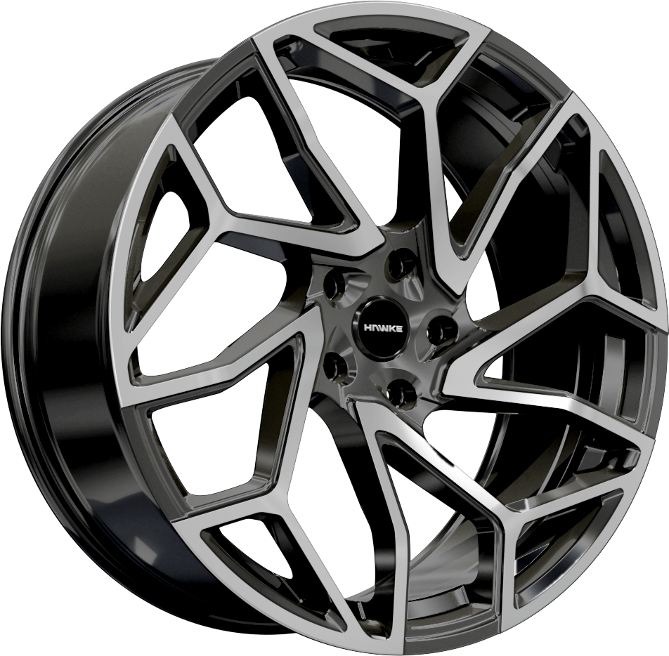 Hawke Wheels Khotan Alloy Wheel 22" x 9.5" ET35 Gunmetal Polished