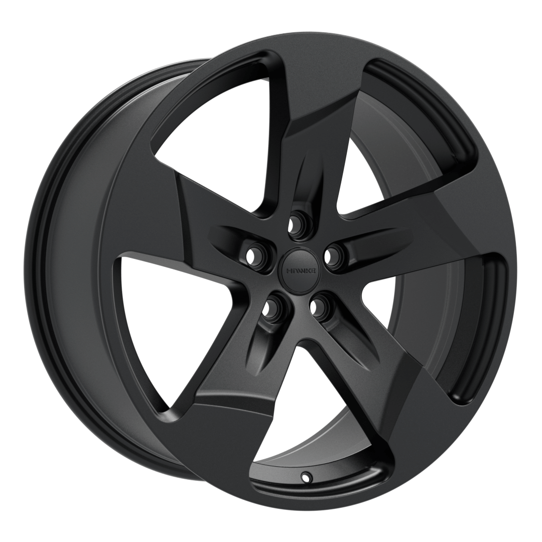 Hawke Wheels Five Tooth Alloy Wheel 22" x 10" ET35 Matt Black