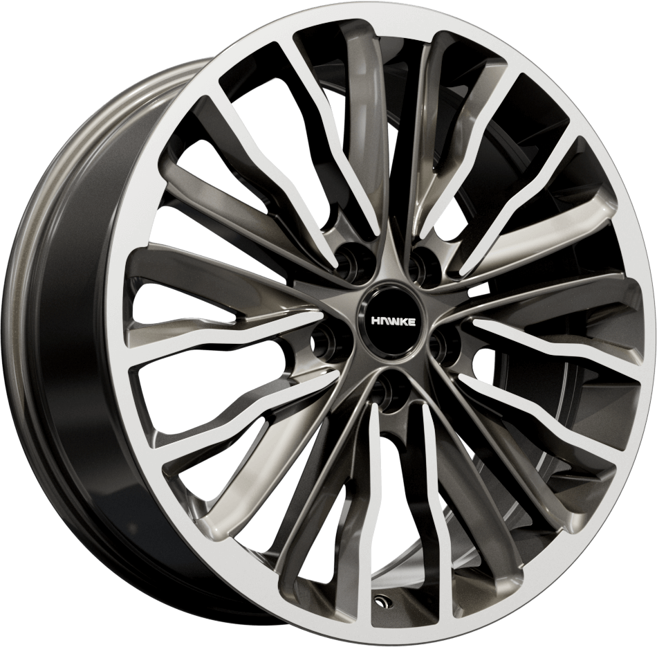 HAWKE WHEELS Harrier - Gunmetal Polish alloy wheel