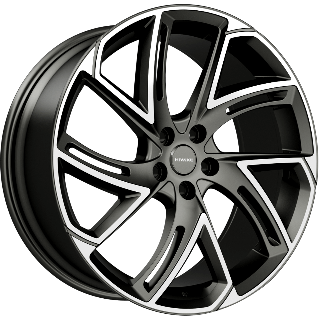 HAWKE WHEELS Condor - Matt Gunmetal Polish alloy wheel