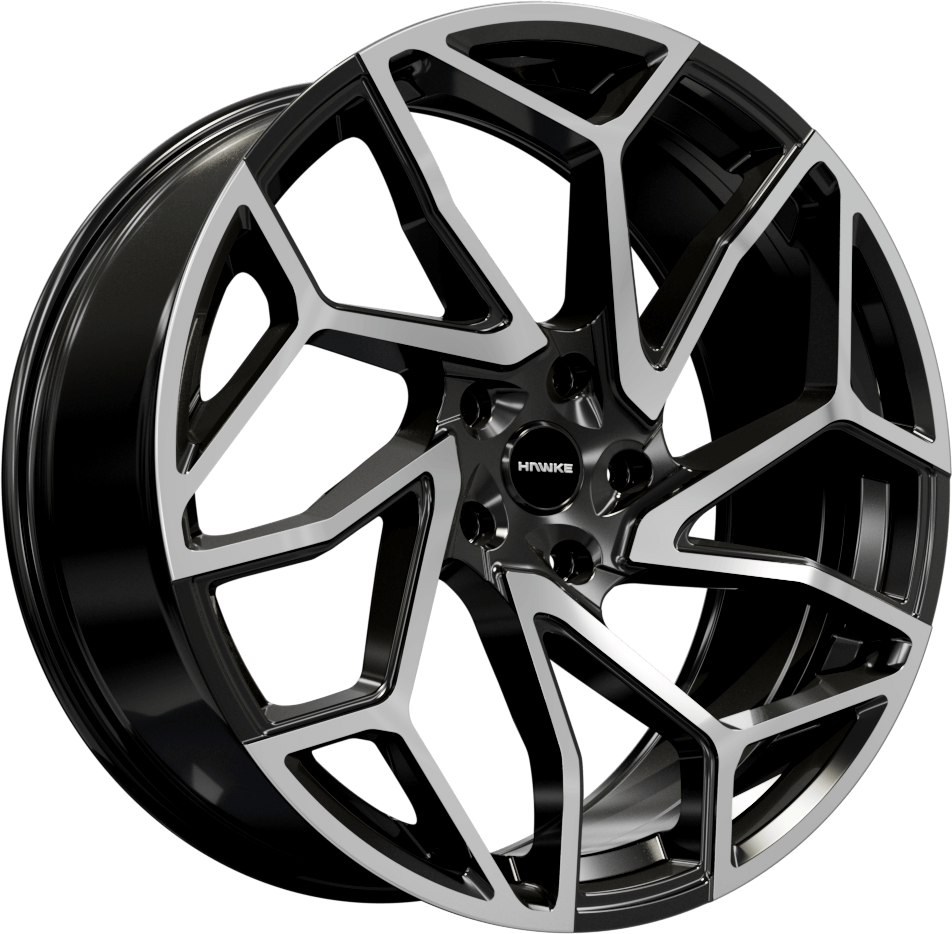 Hawke Wheels Khotan Alloy Wheel 22" x 9.5" ET39 Black Polish