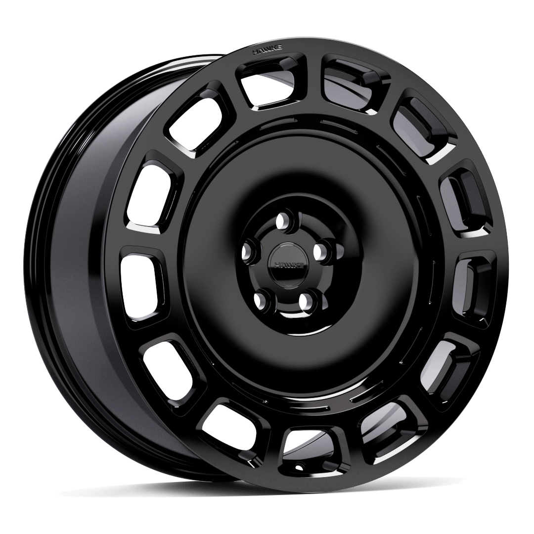 HAWKE WHEELS Octad(rear) - Black alloy wheel