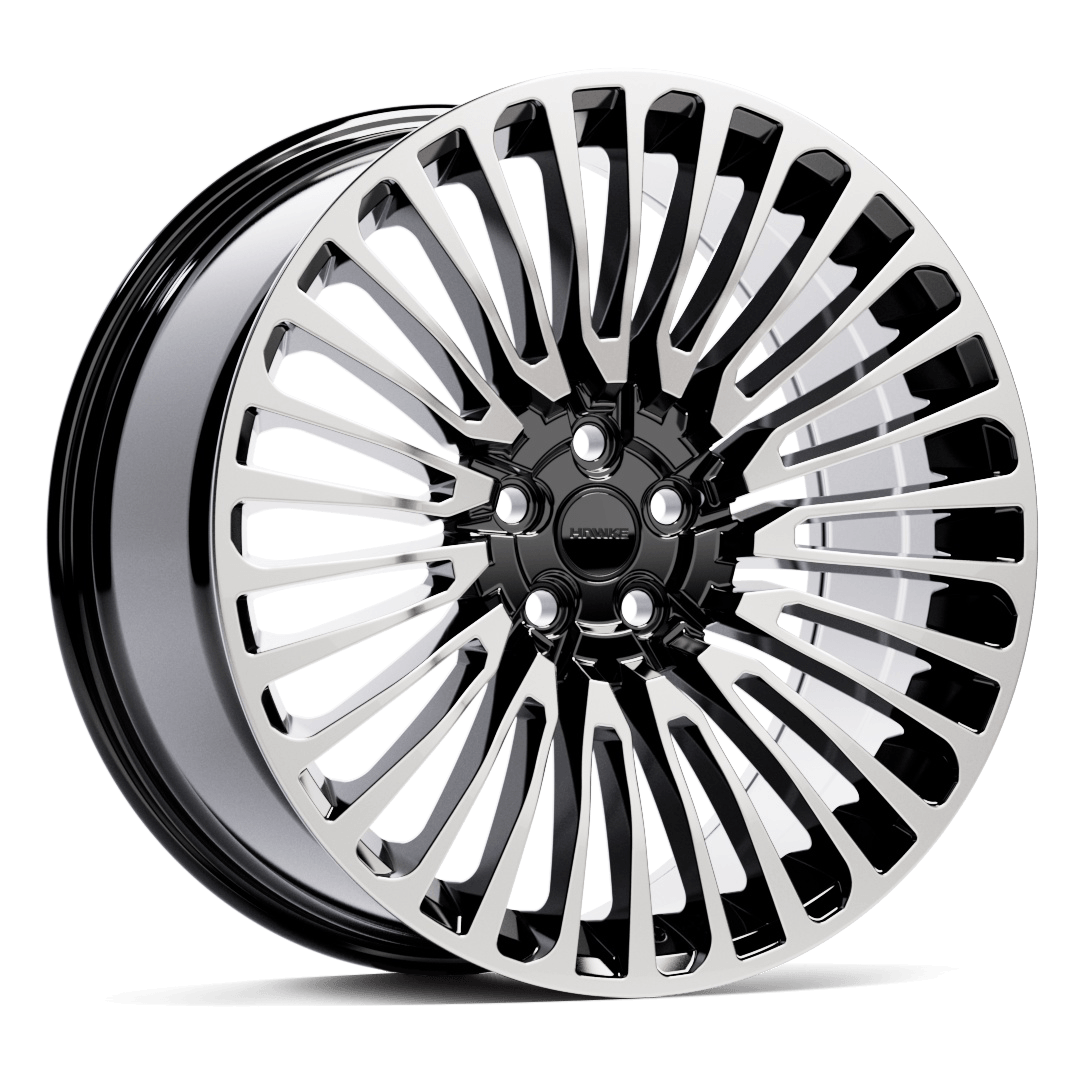 HAWKE WHEELS Sentry (rear) - Black Polished alloy wheel