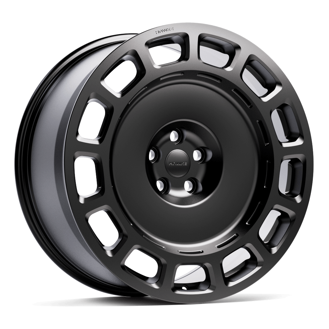 HAWKE WHEELS Octad(front) - Matt Black alloy wheel