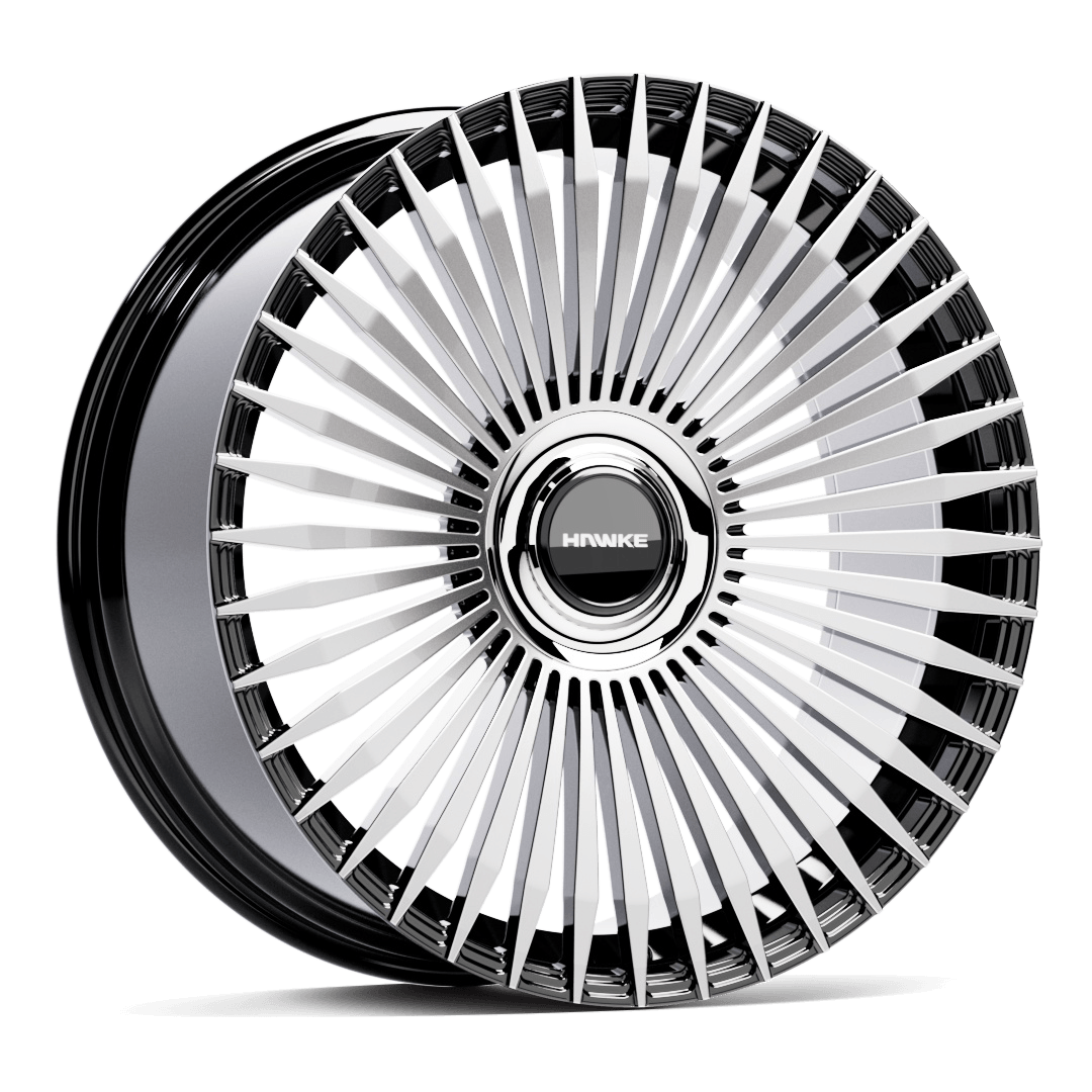 HAWKE WHEELS Aspray - Black Polished alloy wheel