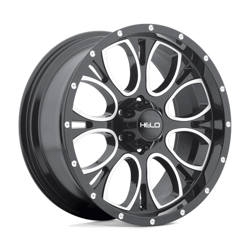 Helo HE879 - Gloss Black Machined & Milled alloy wheel