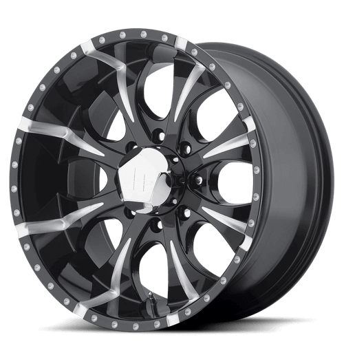Helo HE791 MAXX - Gloss Black Milled alloy wheel