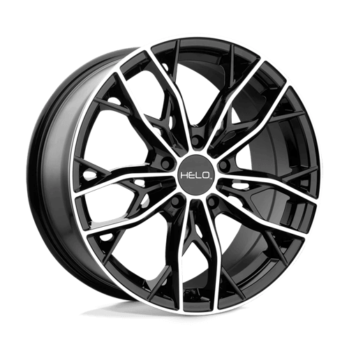 Helo HE907 - Gloss Black Machined alloy wheel