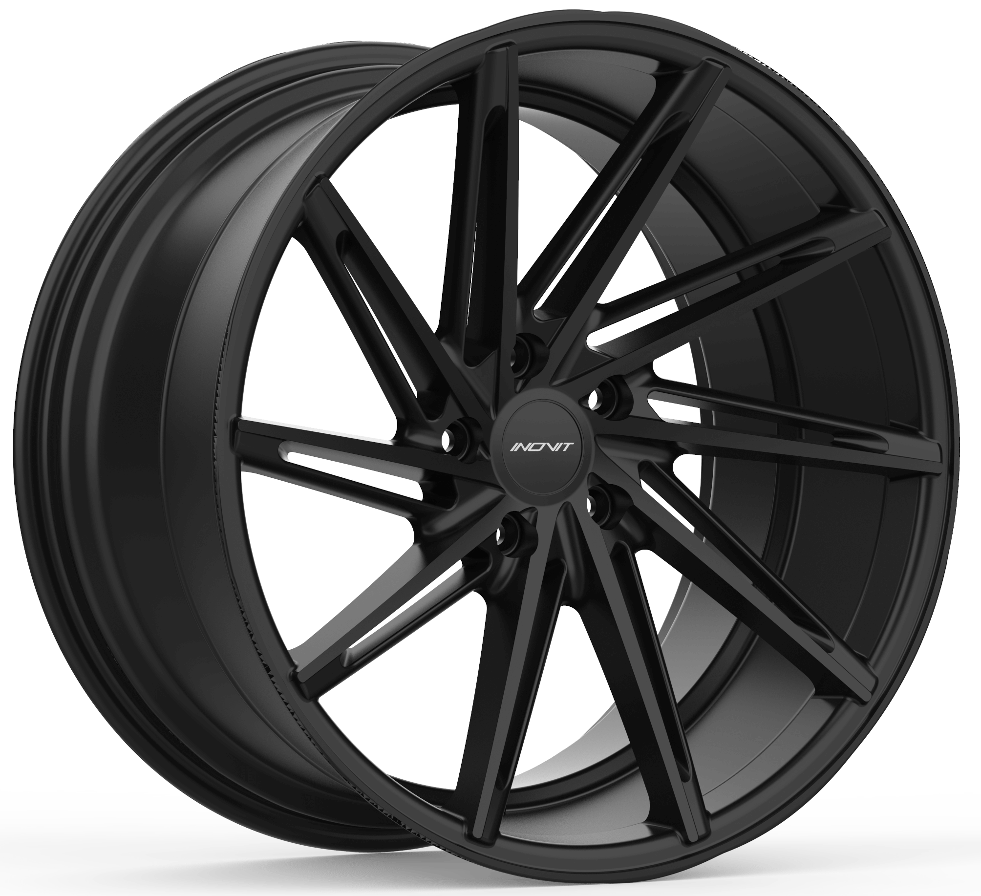 INOVIT Turbine (Right) - Black/satin Lacquer alloy wheel