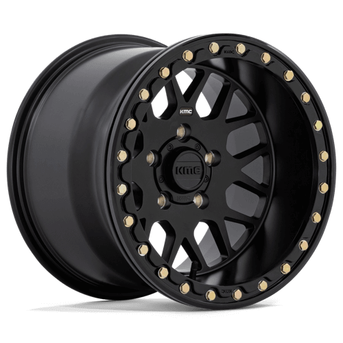 KMC Powersports KS235 GRENADE BEADLOCK - Satin Black alloy wheel