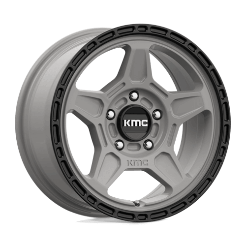 KMC KM721 ALPINE - Satin Gray W/ Black Lip alloy wheel