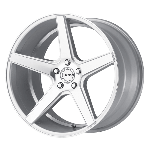 KMC KM685 DISTRICT - Silver Machined alloy wheel
