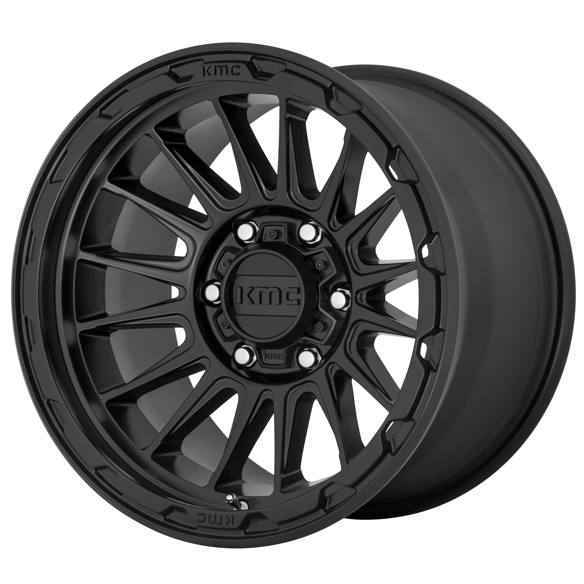 KMC KM542 IMPACT Satin Black Alloy Wheels