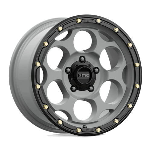 KMC KM541 DIRTY HARRY - Satin Gray W/ Black Lip alloy wheel