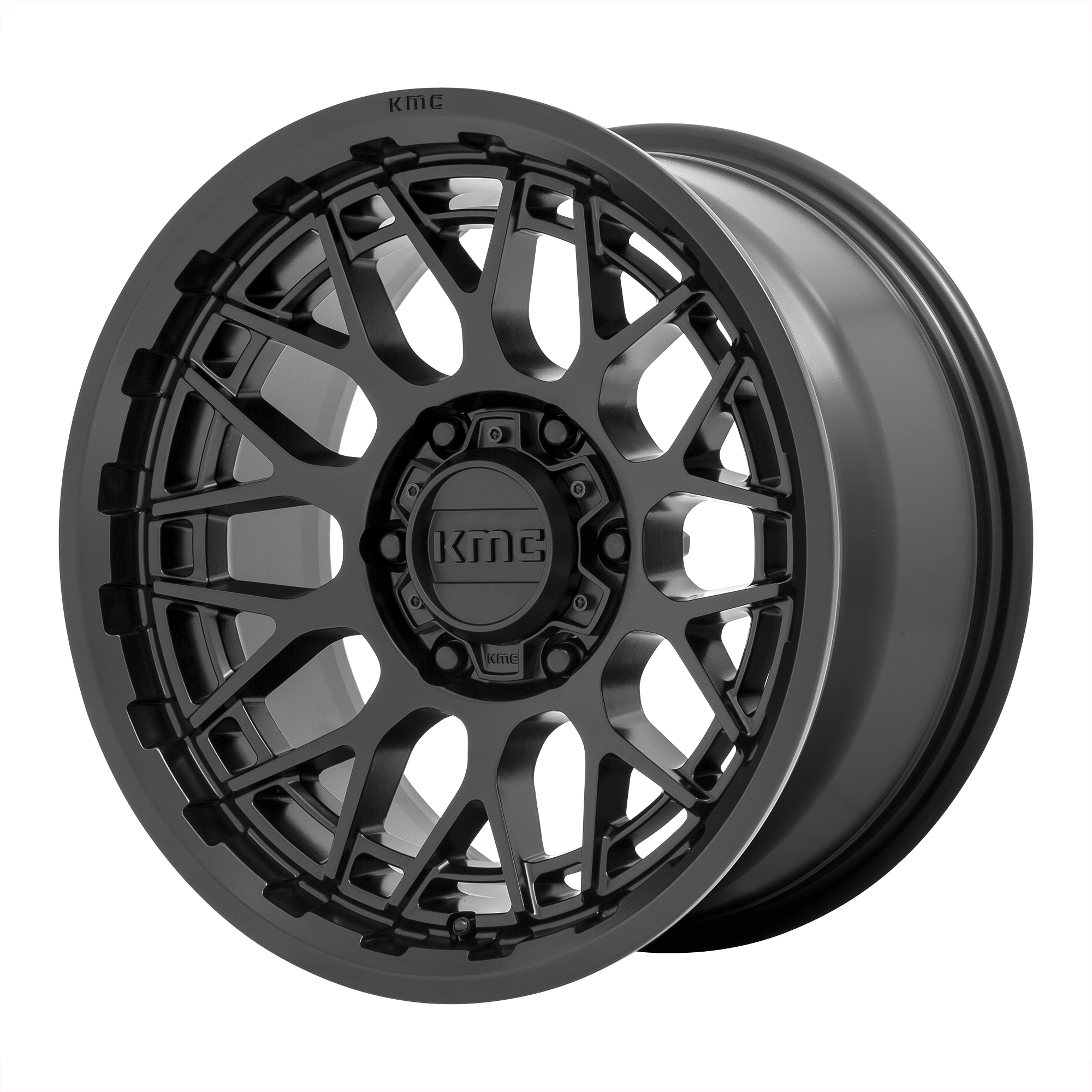 KMC KM722 TECHNIC Satin Black Alloy Wheels