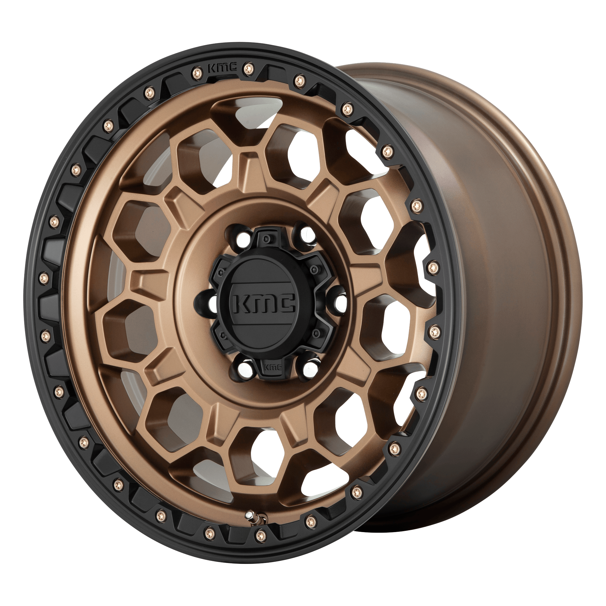 KMC KM545 TREK Matte Bronze W/ Black Lip Alloy Wheels
