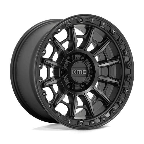 KMC KM547 CARNAGE - Satin Black W/ Gray Tint alloy wheel