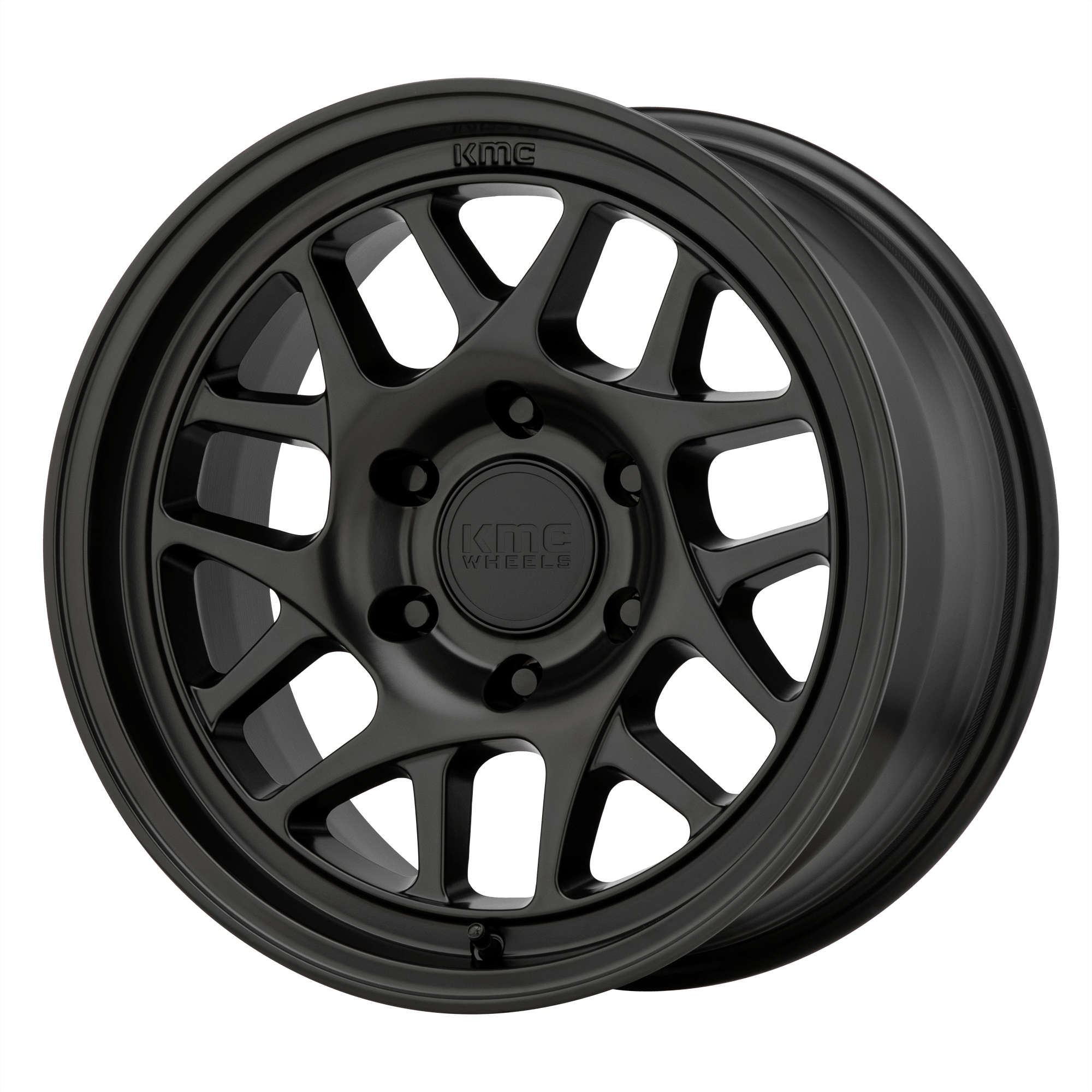 KMC KM717 BULLY OL Satin Black Alloy Wheels