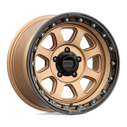 KMC KM548 CHASE - Matte Bronze W/ Black Lip alloy wheel