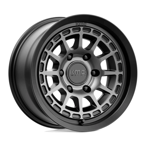 KMC KM719 CANYON - Satin Black W/ Gray Tint alloy wheel