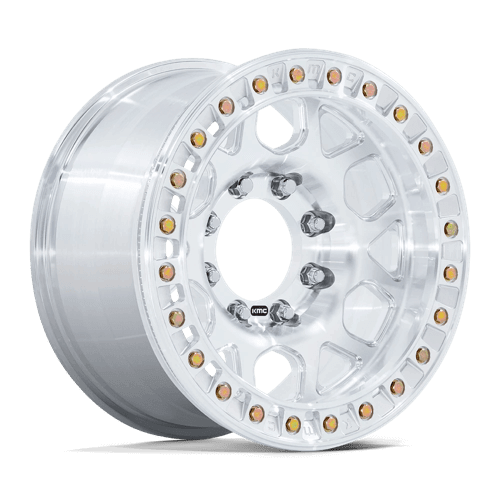 KMC KM450 MESA FORGED SLOTTED BEADLOCK - Raw Machined alloy wheel