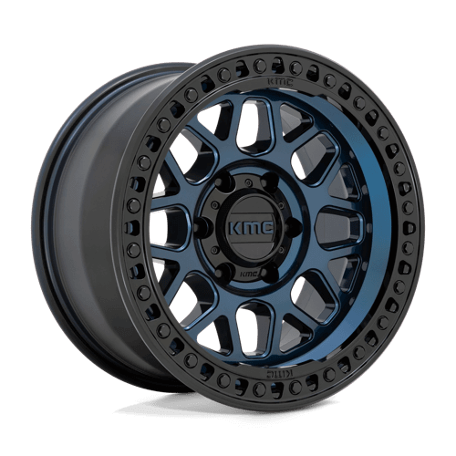 KMC KM549 GRS - Midnight Blue W/ Gloss Black Lip alloy wheel