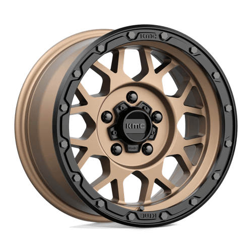KMC KM535 GRENADE OFF-ROAD - Matte Bronze W/ Matte Black Lip alloy wheel