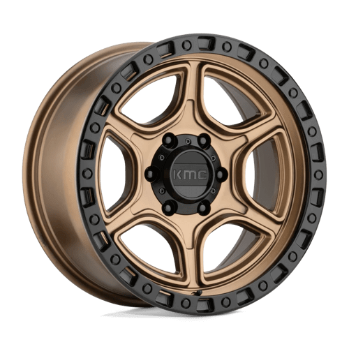 KMC KM539 PORTAL - Satin Bronze W/ Satin Black Lip alloy wheel