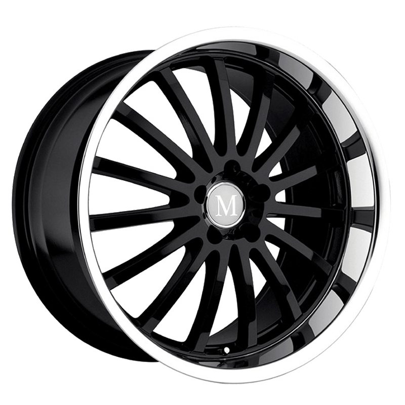 MANDRUS MILLENIUM - Gloss Black W/mirror Cut Lip alloy wheel