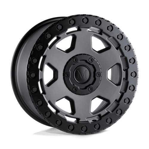MANDRUS FORSCHER - Matte Gunmetal W/ Black Lip Edge alloy wheel