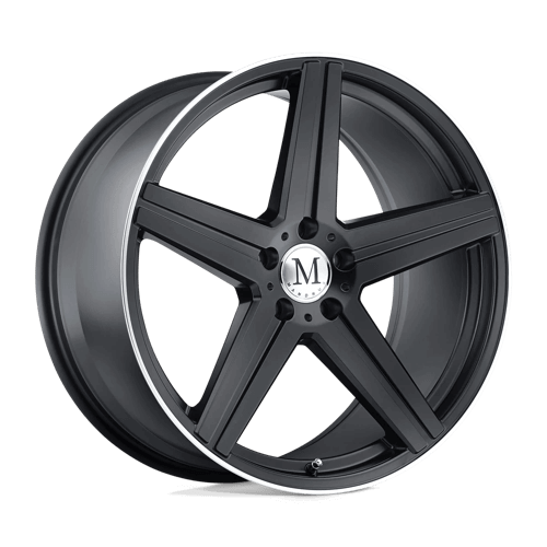 MANDRUS ESTRELLA - Matte Black W/ Machined Lip alloy wheel