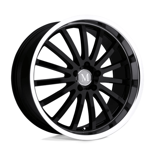 MANDRUS MILLENIUM - Gloss Black W/ Mirror Cut Lip alloy wheel