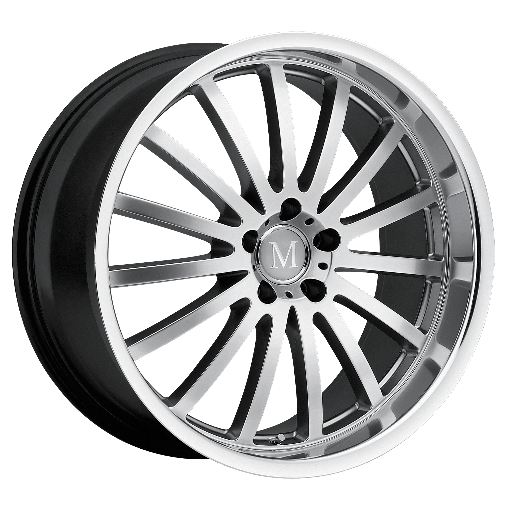 MANDRUS MILLENIUM Hyper Silver W/ Mirror Cut Lip Alloy Wheels