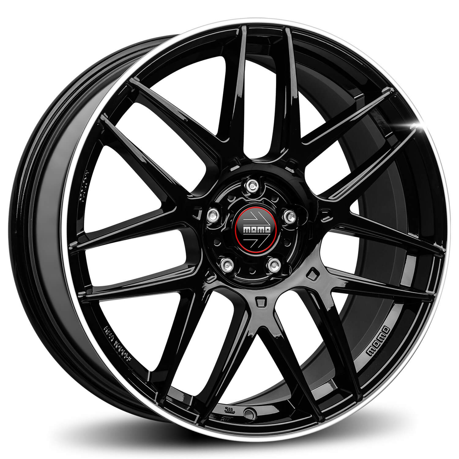 MOMO Competizione Black / Polished Alloy Wheels