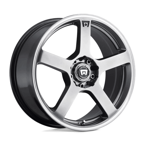 Motegi MR116 FS5 - Dark Silver W/ Machined Flange alloy wheel