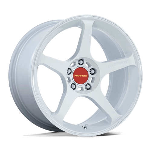 Motegi MR159 BATTLE V - Matsuri White Pearl W/ Machined Lip Stripe alloy wheel