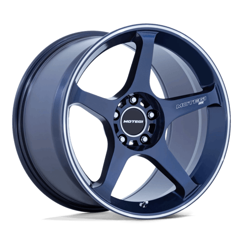 Motegi MR159 BATTLE V Obsidian Blue W/ Machined Lip Stripe Motegi