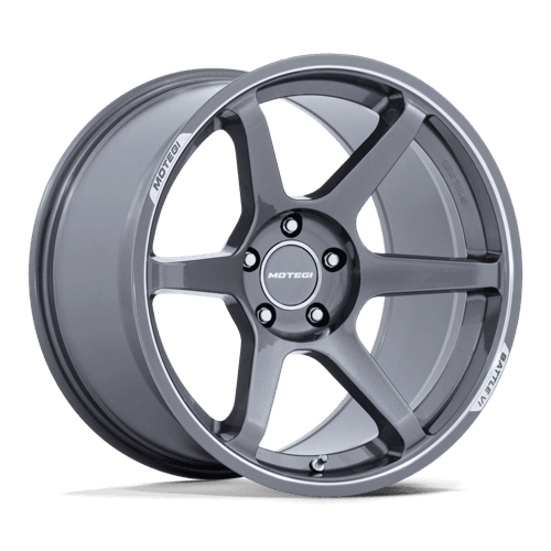 Motegi MR160 BATTLE VI Gloss Gunzilla W/ Machined Lip Motegi