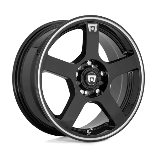 Motegi MR116 FS5 - Gloss Black Machined Lip alloy wheel