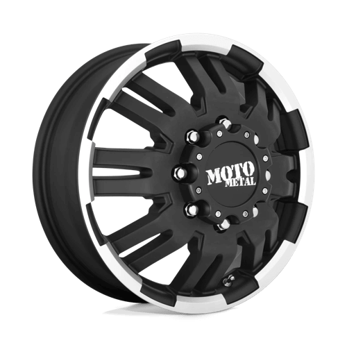 Moto Metal MO963 - Matte Black Machined Dually - Front alloy wheel